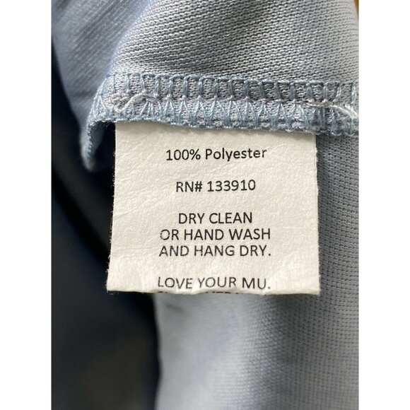 SHOW ME YOUR MUMU DRESS AVA MAXI‎ STEEL BLUE CHIFFON DEEP V SIZE S - Picture 6 of 9